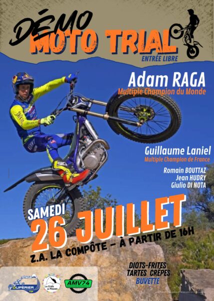 Show moto trial à La Compote