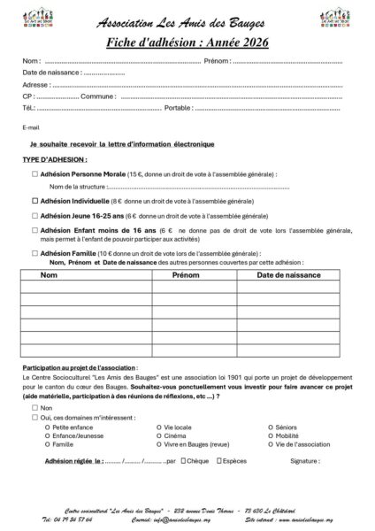 Soutenir les Amis des Bauges